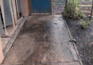 Path prior to cleaning